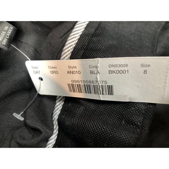 J.Crew High Rise Pleated Pants Linen Blend Wide Leg Black AN010 Women's Size 8 - Picture 6 of 8